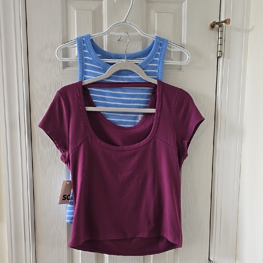 SO BRAND WOMENS JUNIOR SIZE SUMMER TOPS BUNDLE OF 2 SIZE XL
